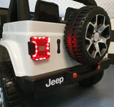 Jeep Wrangler children's car 12 volt 4 wheel drive RC White