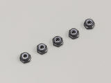 KYOSHO K.1-N2630NA-GM - Alu Nylon Lock Nuts Gunmetal M2.6x3.0mm 5 Kyosho