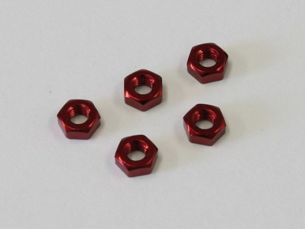 KYOSHO K.1-N3024A-R - Nuts Alu Red M3x2.4mm 5 Kyosho