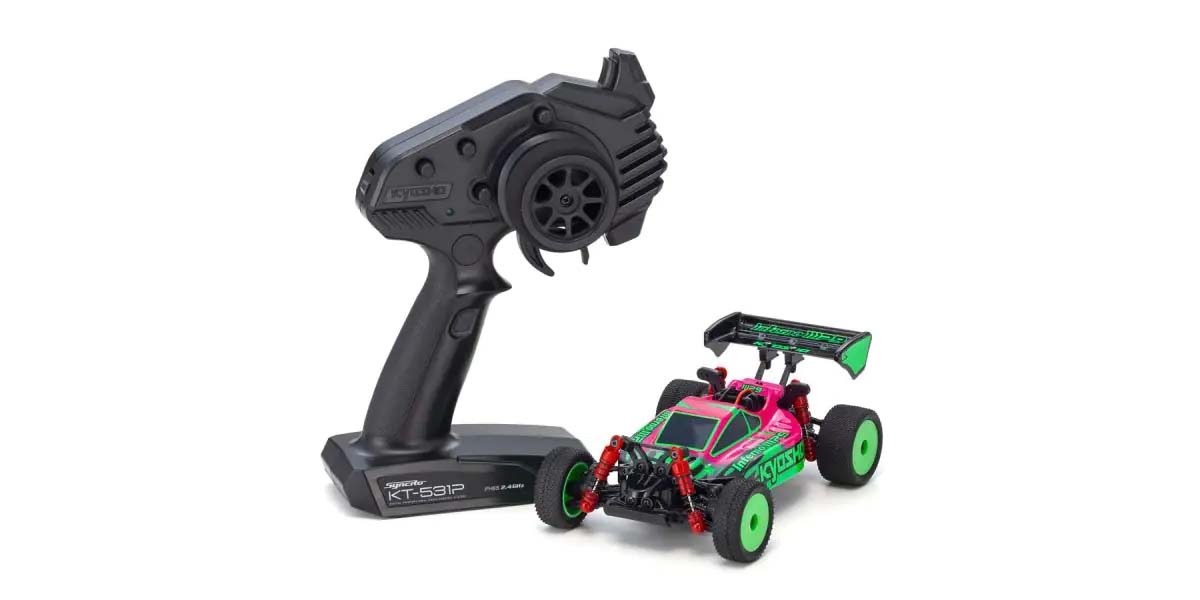 KYOSHO K.32093PGR - Kyosho Mini-Z MB010 Readyset 4WD Inferno MP9 TKI3 Pink-Green