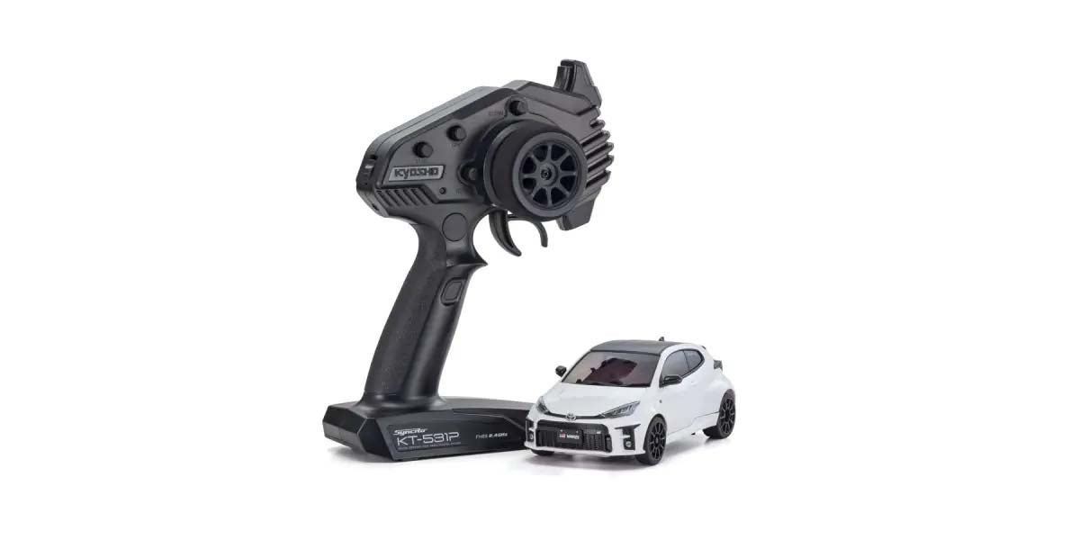 KYOSHO K.32360PW - Kyosho Mini-Z MR04 RWD Toyota Yaris White N-HM/KT531P w/Gyro & LED