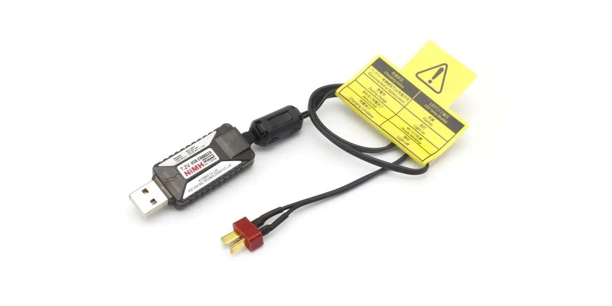 KYOSHO K.72204 - Kyosho USB Delta Peak Charger 1A NiMh 7.2V - Deans