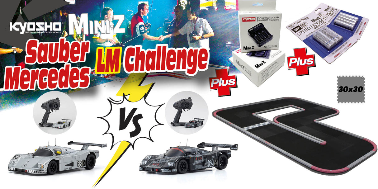 KYOSHO K.87033-SAUBER - Kyosho Grand Prix Circuit 30 Mini-Z Mercedes Sauber LM ReadySet