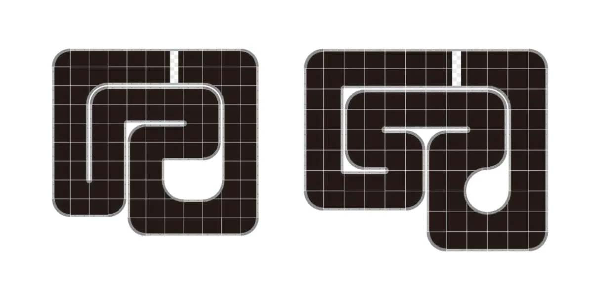 KYOSHO K.87053-02B - Kyosho Mini-Z Grand Prix Circuit50 Large Corner Set 16pcs