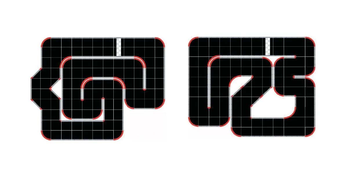 KYOSHO K.87053-03B - Kyosho Mini-Z Grand Prix Circuit50 Corner Set 45 Degre 12pcs