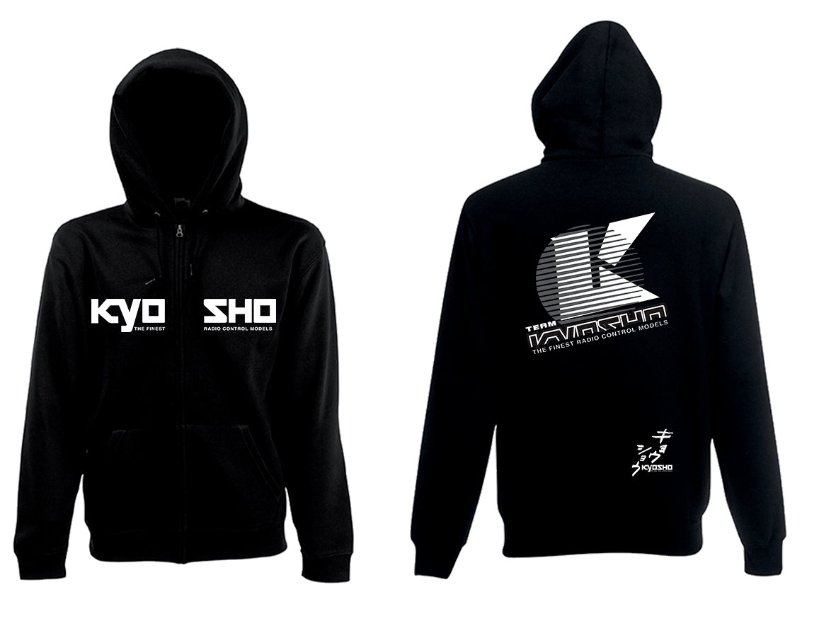 KYOSHO K.88025-3XL - Kyosho Zip Hoodie 2022 Black - 3XL