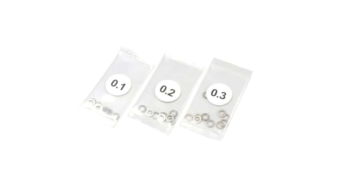 KYOSHO K.96649B - Shims 3.175mm 0.1-0.2-0.3 10 each For 540 Motor & Kingpin