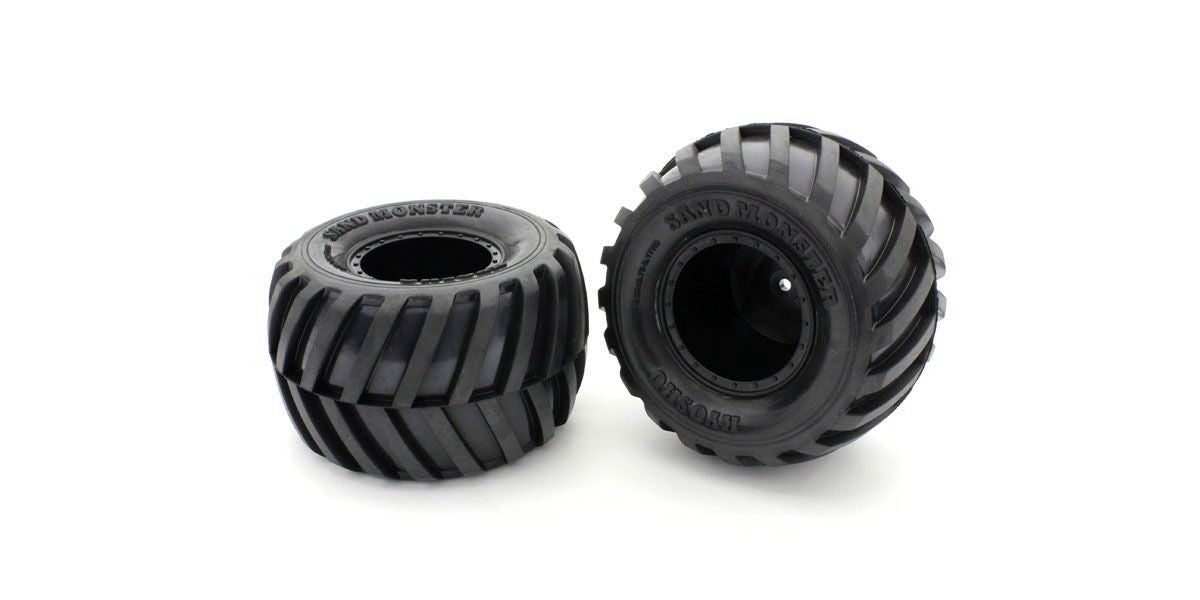 KYOSHO K.EZTH001BKS - Pre-Glued High Grip Soft Tires 2 pcs EP MadVan