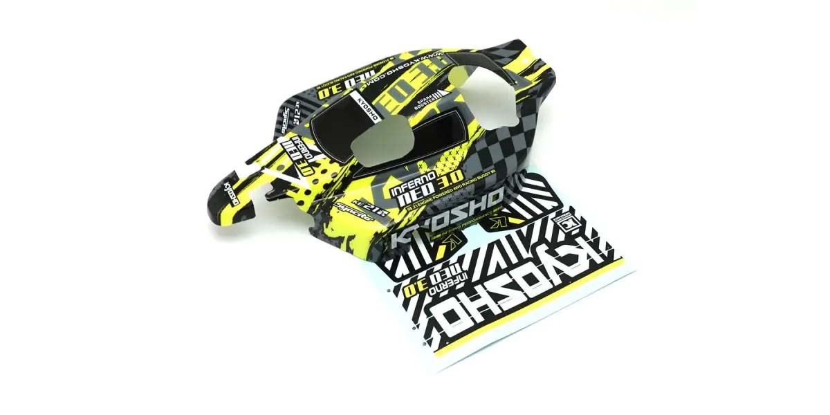 KYOSHO K.IFB114YL - Bodyshell Kyosho 1:8 Inferno NEO 3.0 Type 6 Yellow