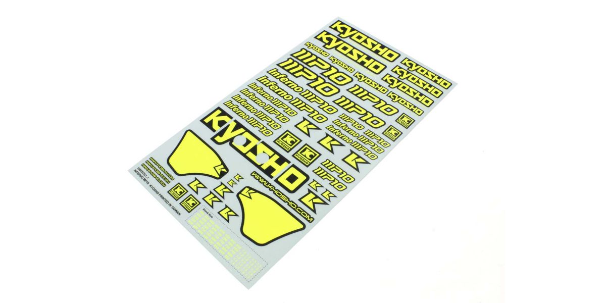 KYOSHO K.IFD411KY - Decal Sheet Kyosho Inferno MP10 F-Yellow