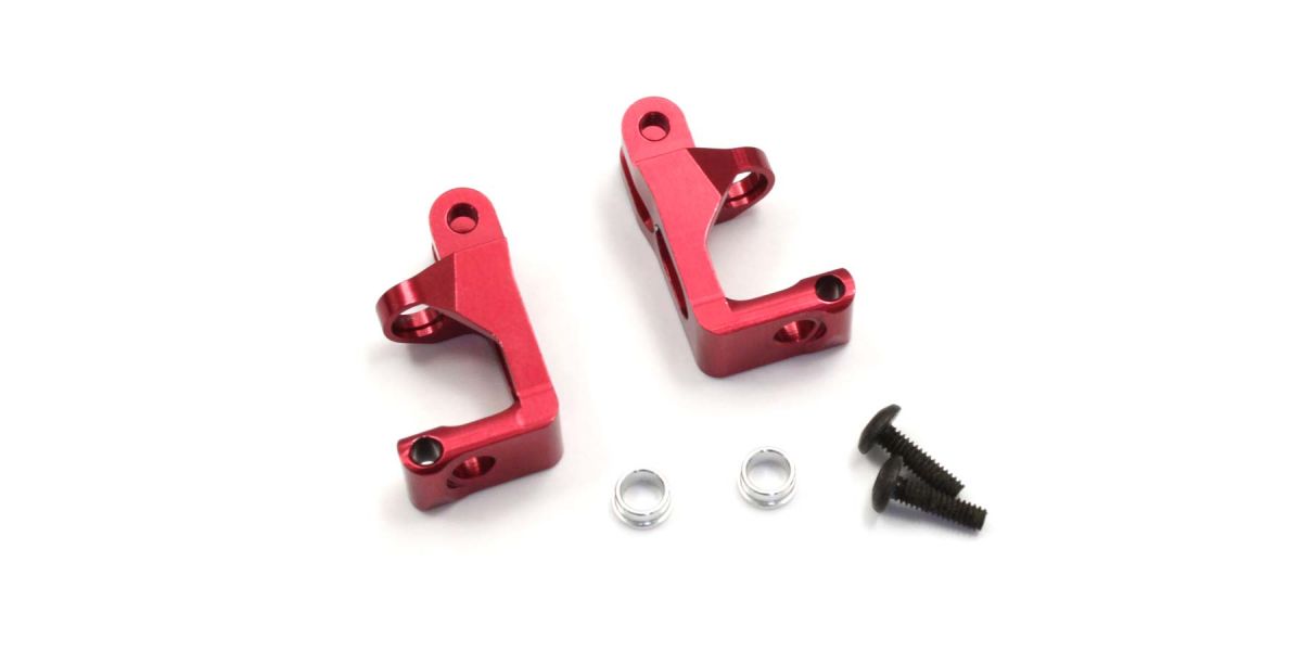 KYOSHO K.MBW018RB - Aluminium Front Hub Carrier Set Kyosho Mini-Z Buggy 2 pcs Red
