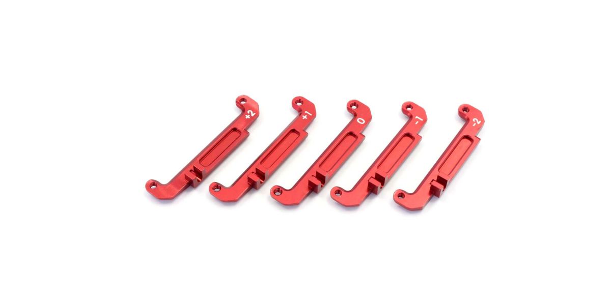 KYOSHO K.MBW027RB - Aluminium Setting Steering Plate Set Kyosho Mini-Z Buggy 5 Red