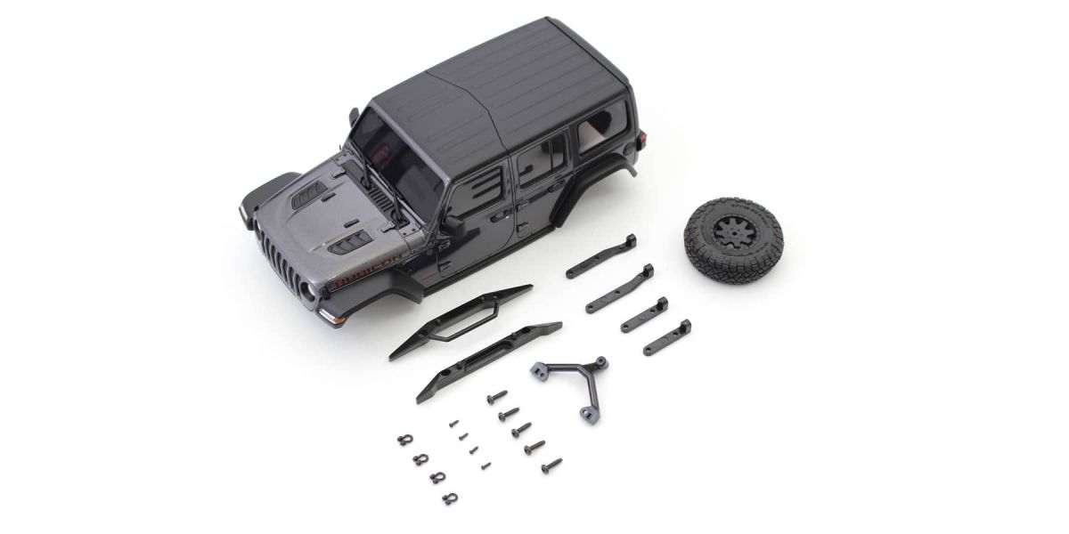 KYOSHO K.MXB01GM - Bodyshell  Jeep Wrangler Rubicon Mini-Z 4X4 MX01 Grey