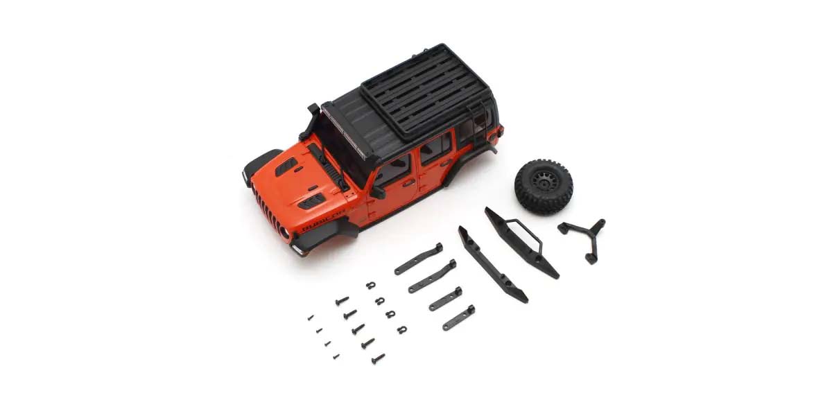 KYOSHO K.MXB08MO - Bodyshell  Jeep Wrangler Rubicon Mini-Z 4X4 MX01 M.Orange