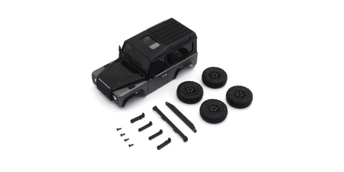 KYOSHO K.MXBT06GM - Bodyshell Land Rover Defender 90 Gray Mini-Z 4X4 MX01 w/Wheels