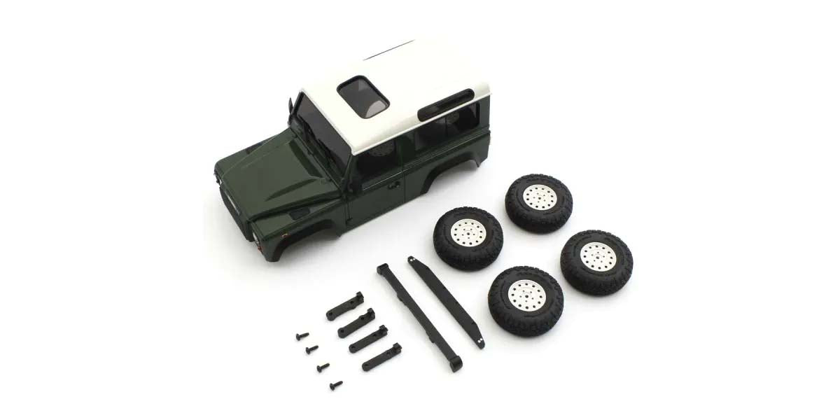 KYOSHO K.MXBT09GR - Bodyshell Land Rover Defender 90 Coniston Green Mini-Z 4X4 MX01