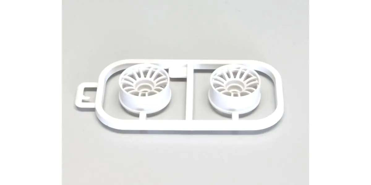 KYOSHO K.MZH131W-N25B - Wheels Set RE30 Kyosho Mini-Z MR03 Narrow-Offset 2.5 2 pcs White