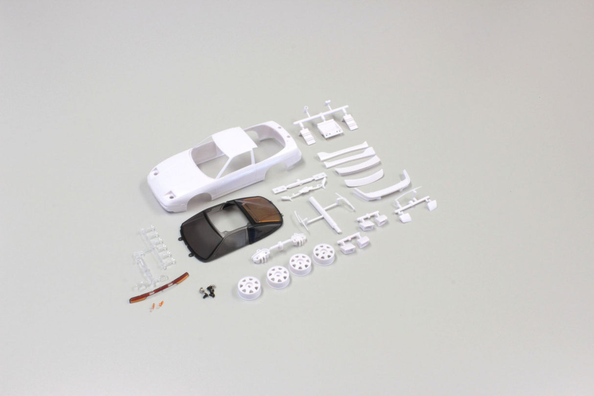 KYOSHO K.MZN179 - Bodyshell Nissan 180SX Mini-Z + 4WD Rims White Body