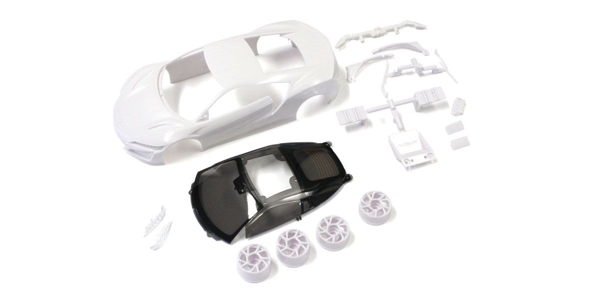 KYOSHO K.MZN186 - Bodyshell Honda NSX Kyosho Mini-Z + 2WD Rims White Body