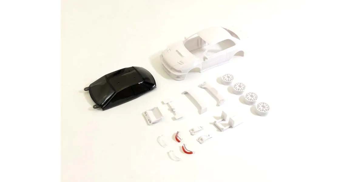 KYOSHO K.MZN209 - Bodyshell Subaru Impreza STi 22B Mini-Z + 4WD Rims White Body