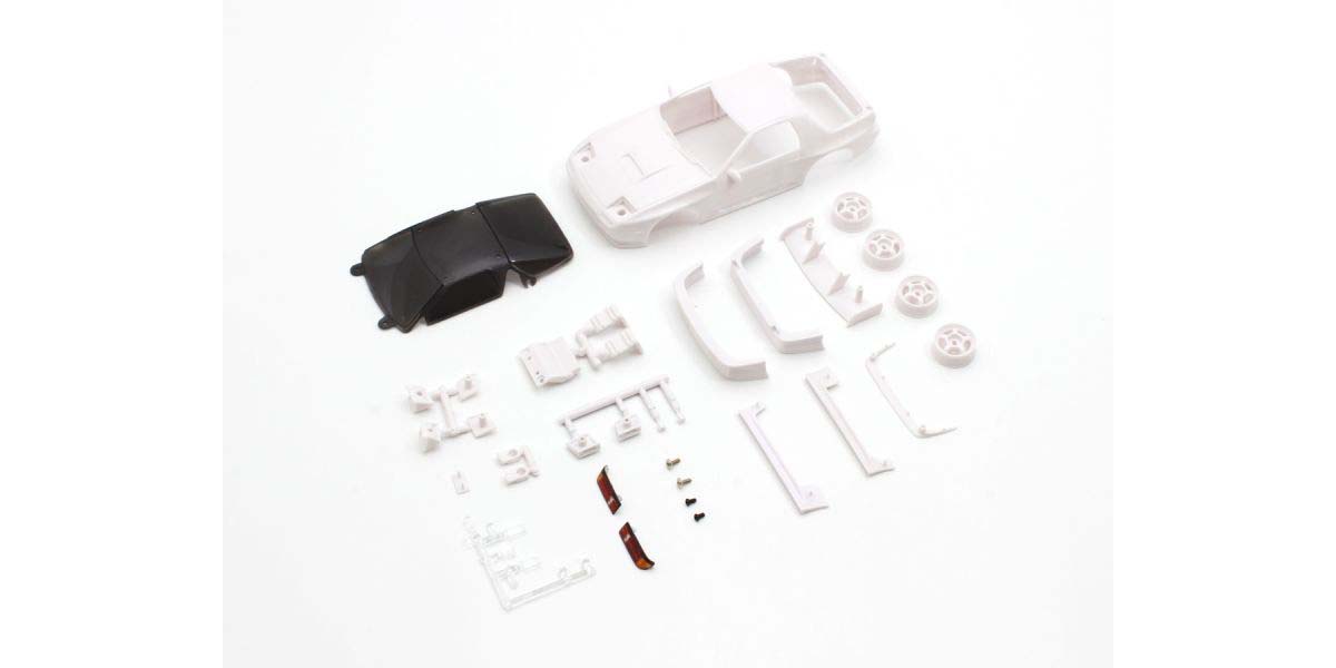 KYOSHO K.MZN213 - Bodyshell Mazda Savanna RX-7 FC3S Mini-Z + 4WD Rims White Body
