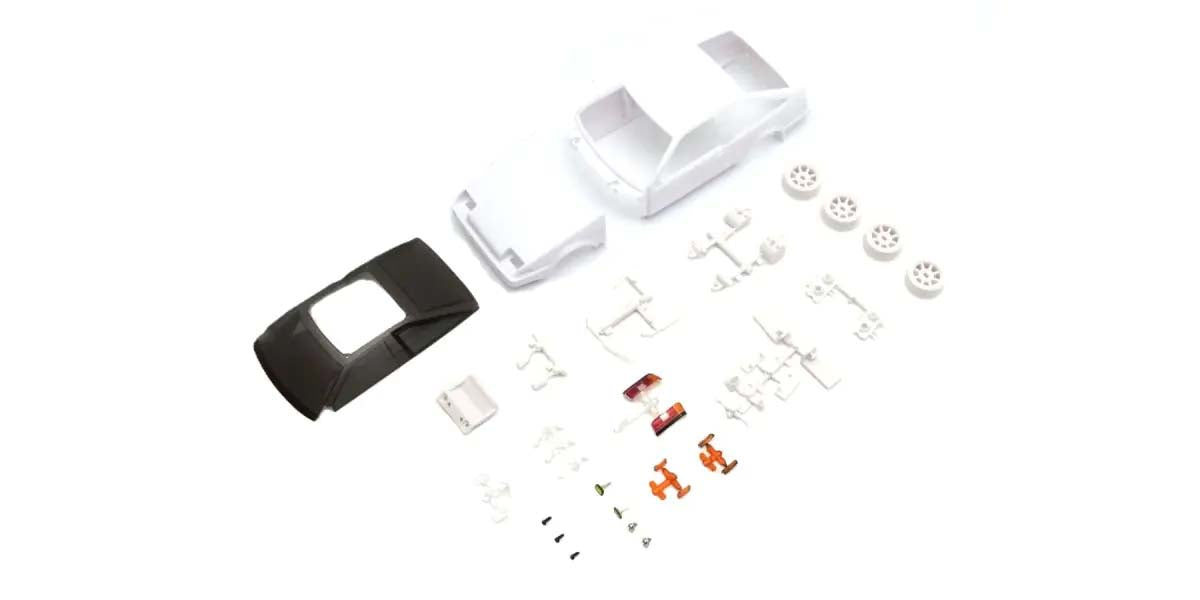 KYOSHO K.MZN226 - Bodyshell Toyota Trueno AE86 Kyosho Mini-Z + 4WD Rims White Body