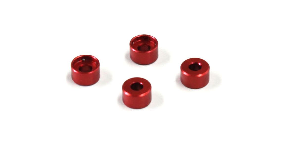 KYOSHO K.MZW418-30 - Alu Collar for MZW418 Kyosho Mini-Z MR03 3.0mm 4 red