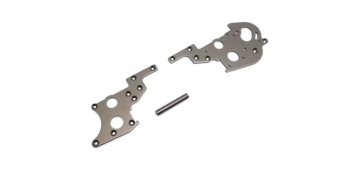 KYOSHO K.OT215GM - Rear side plate set Kyosho Optima Pro 2 pcs Gun Metal