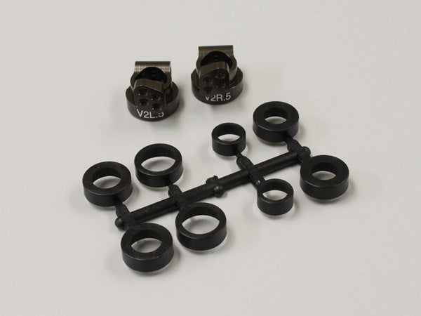 KYOSHO K.UMW704-05 - REAR HUB CARRIER V2 RB5-RB6-RB7-ZX5-RT5-SC 0.5 ALU-GUN METAL