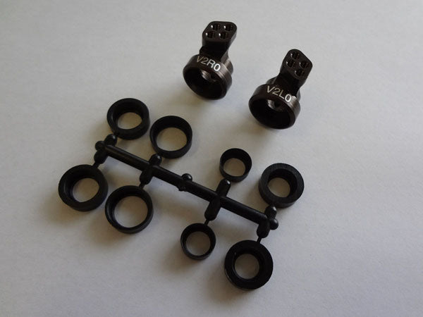 KYOSHO K.UMW704-0 - Rear Hub Carrier 0 Alu V2 RB5-RB6-RB7-ZX5-RT5-SC Kyosho