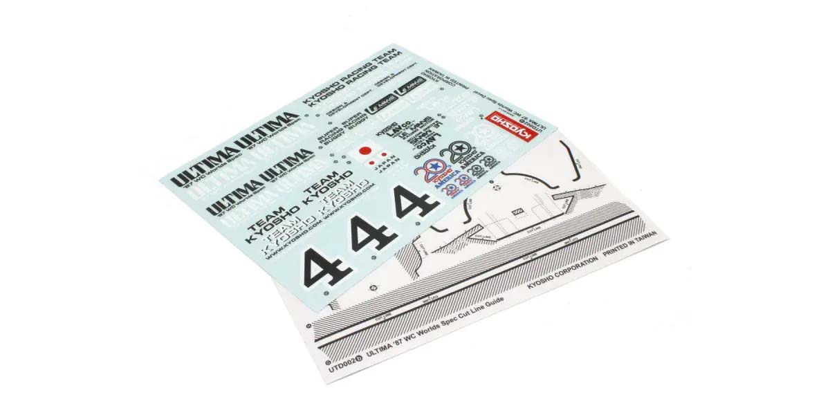 KYOSHO K.UTD002 - Decal Kyosho Ultima 87 WC