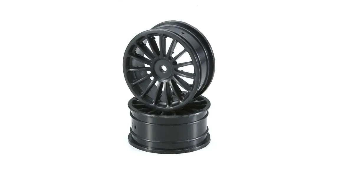 KYOSHO K.VZH003BKB - Wheel 15-Spoke 24mm Black Kyosho Fazer-FW06 2 pcs
