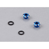 DISC.. LED Holder CNC Alloy for 3mm Light, Blue