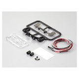 DISC.. Rear view mirror set "Type-F" incl. LED's