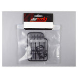 Door handles set, black plastic