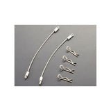 Body Clips (4pcs.) with Metal cord 120mm (2pcs.)