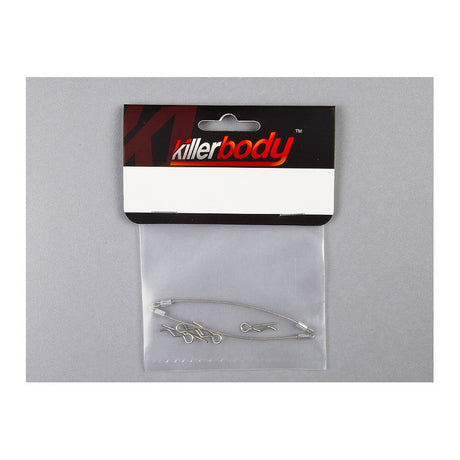 Body Clips (4pcs.) with Metal cord 120mm (2pcs.)