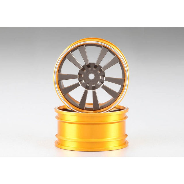 Alloy Rims 1/10 Touring Car \\"dI-Design\\" (grey/gold)