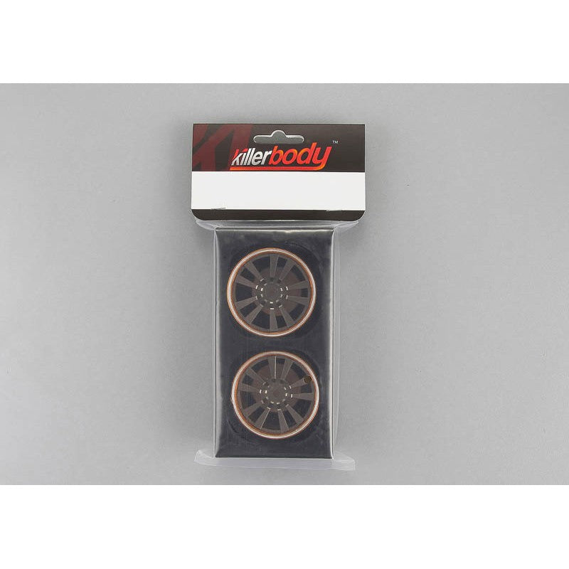 Alloy Rims 1/10 Touring Car \\"dI-Design\\" (grey/gold)