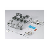 Bumper with LEDs aluminium silver 1/10 Truck