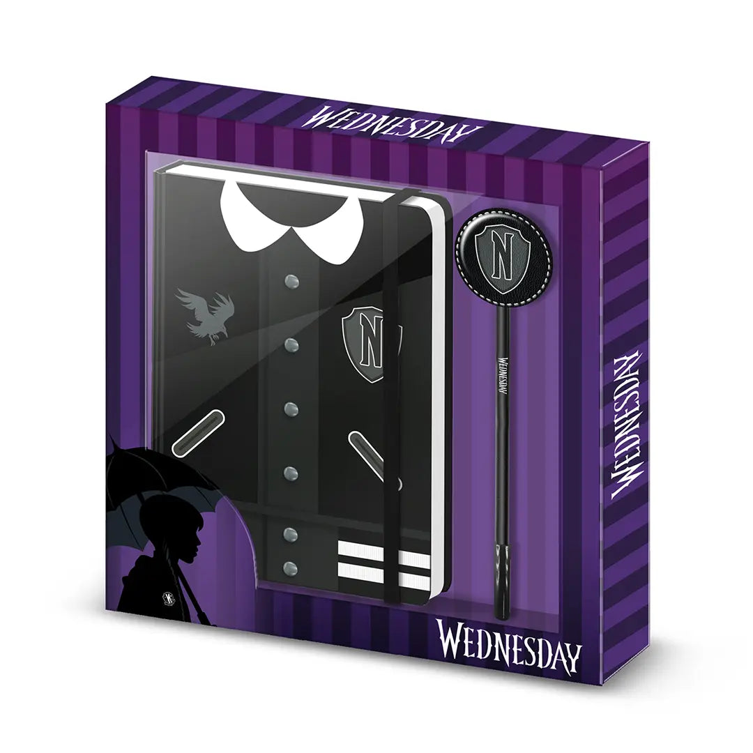 Wednesday uniform Set notebook and pen - Wednesday