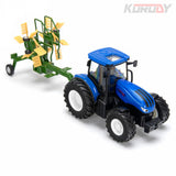 Fjernstyret traktor med høvender og enkelthjul – Korody 1:24