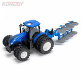 Fjernstyret traktor med plov og tvillingehjul – Korody 1:24