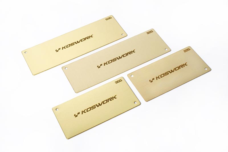 KOSWORK KOS04221 - Shorty Lipo Weight 94x46x0.6mm Koswork - 22g