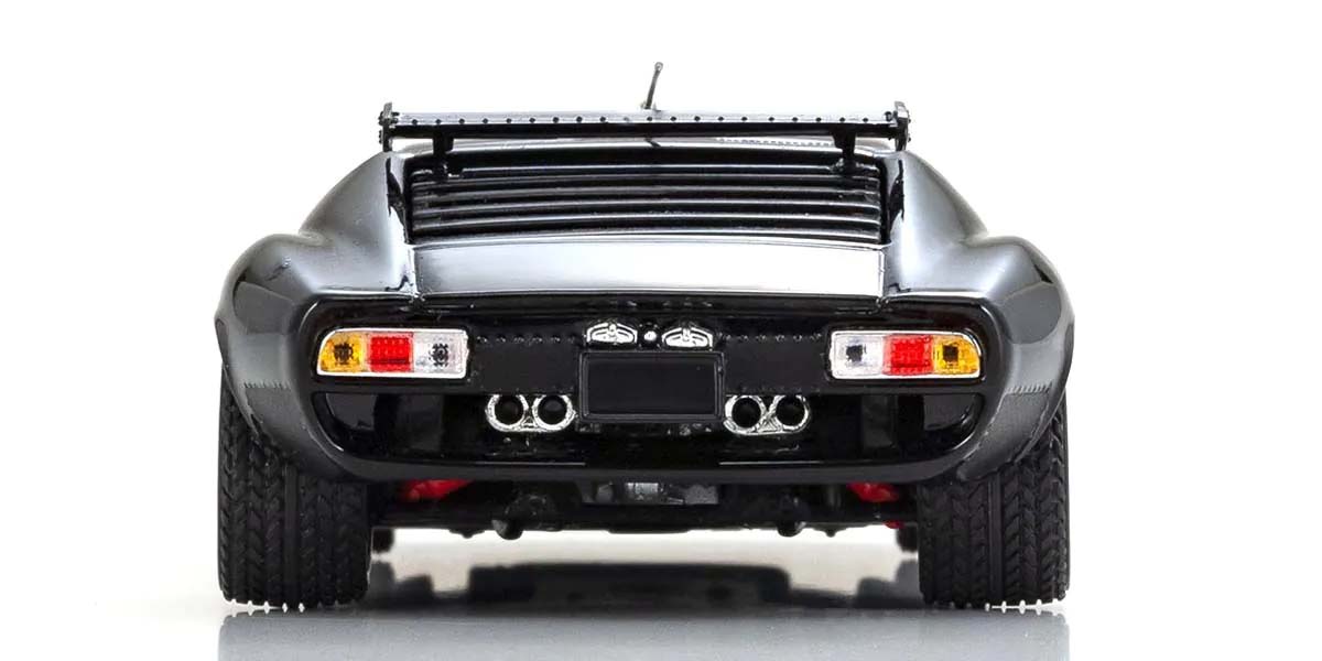 KYOSHO DIE CAST KS03203BKG - Kyosho 1:43 Lamborghini Miura SVR 1970 Black-Gold