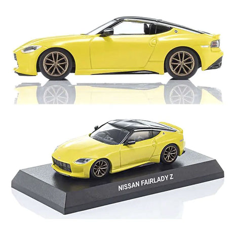 KYOSHO DIE CAST KS07117Y - Kyosho 1:64 Nissan Fairlady-Z Book Type - Yellow