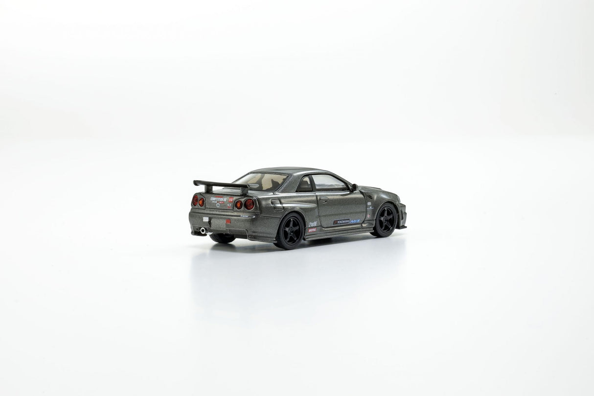 KYOSHO DIE CAST KS07130LGR - Kyosho MOTN Led System 1:64 Skyline GT-R Nismo BNR34 CRS version