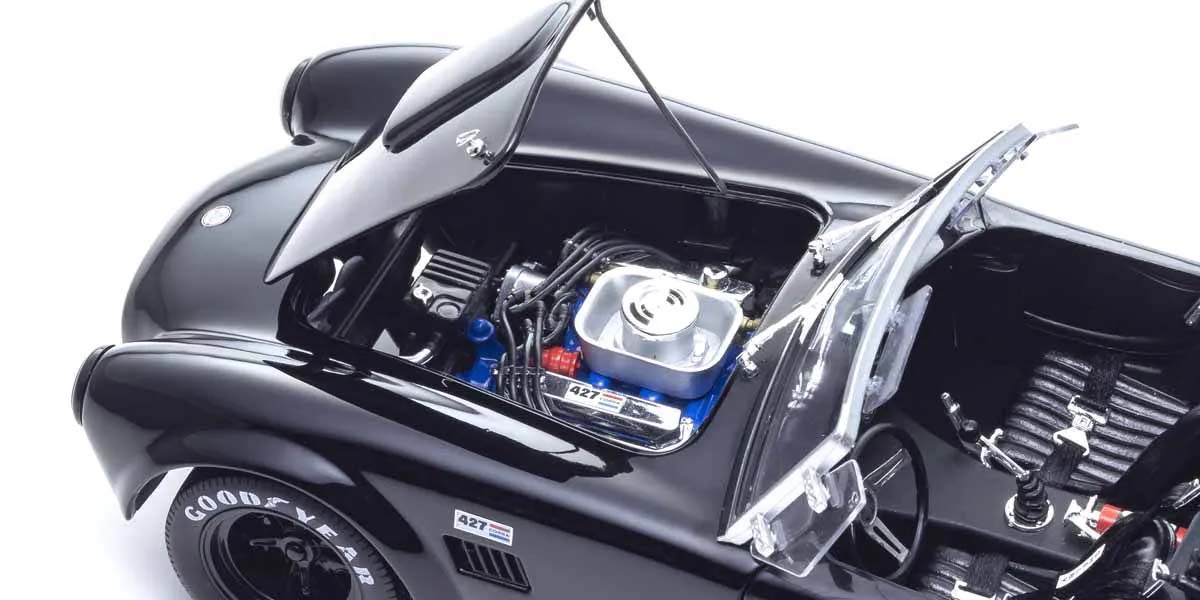 KYOSHO DIE CAST KS08047BK - Kyosho 1:18 Shelby Cobra 427 S/C Spider 1962 Black