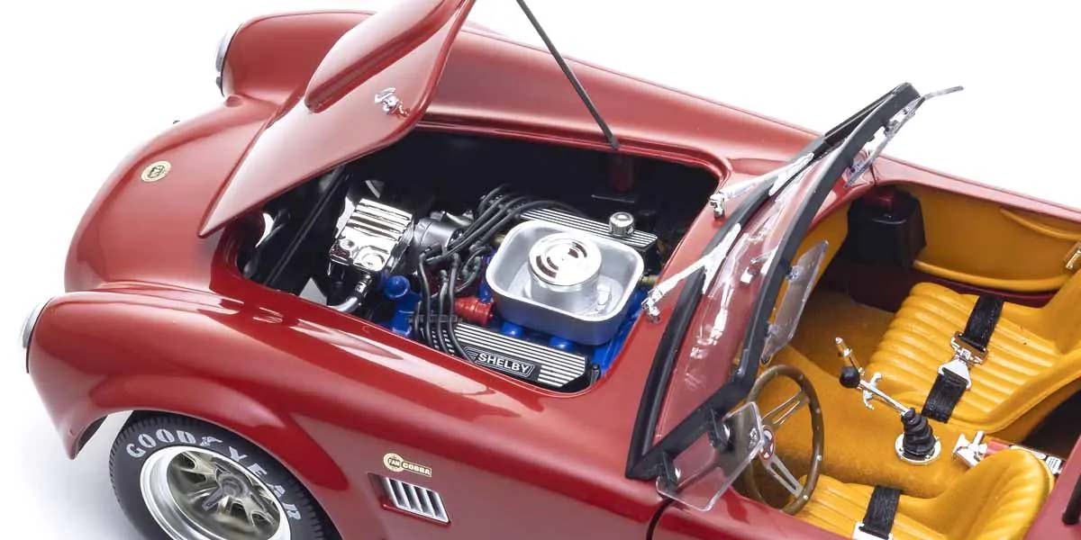 KYOSHO DIE CAST KS08047R - Kyosho 1:18 Shelby Cobra 427 S/C Spider 1962 Red