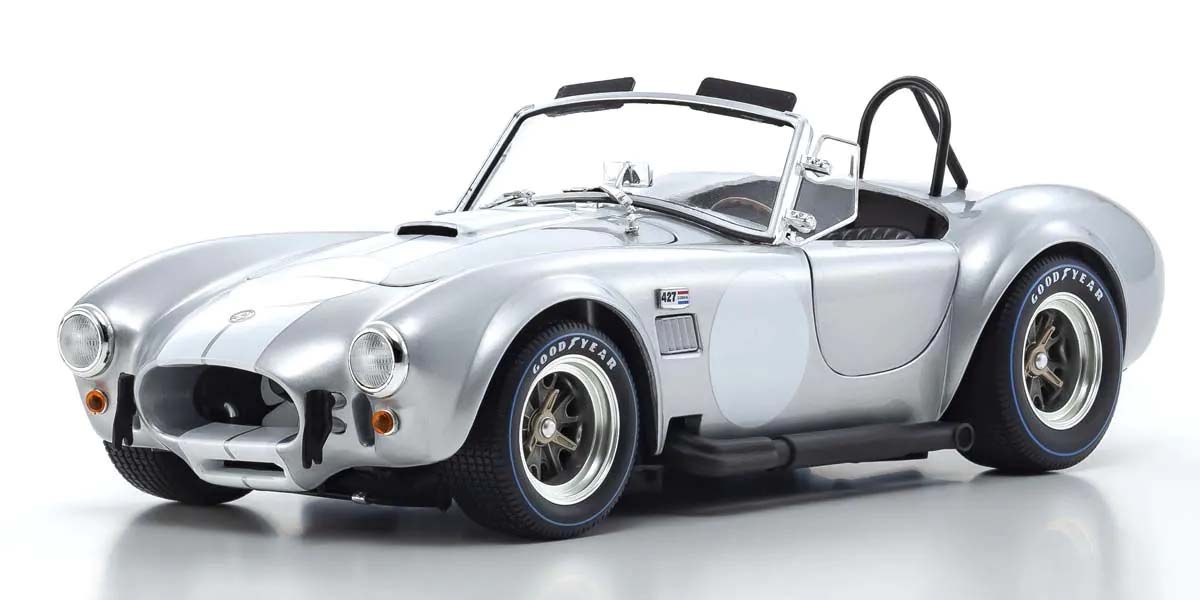 KYOSHO DIE CAST KS08047S - Kyosho 1:18 Shelby Cobra 427 S/C Spider 1962 Silver